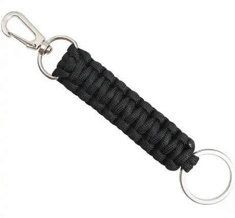 Black Paracord Keychain