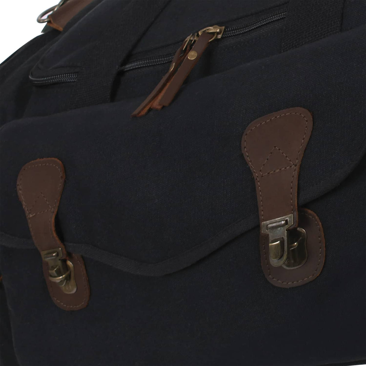 Black Canvas Long Weekend Bag