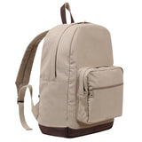 Vintage Khaki Teardrop Canvas Backpack