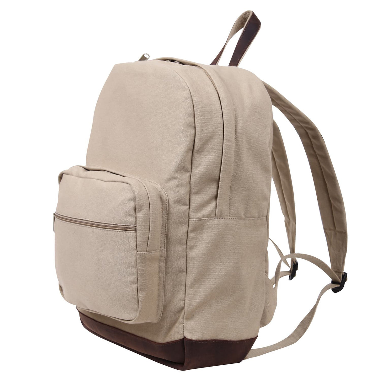 Vintage Khaki Teardrop Canvas Backpack