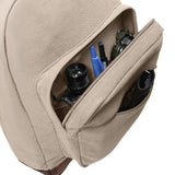 Vintage Khaki Teardrop Canvas Backpack