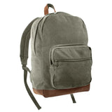 Vintage Olive Drab Teardrop Canvas Backpack