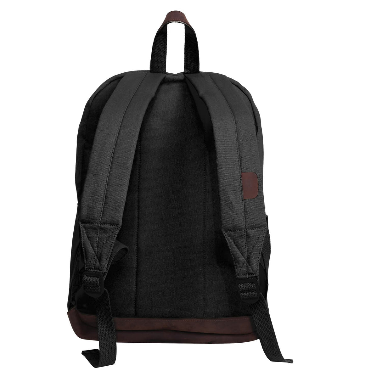 Vintage Black Canvas Teardrop Backpack