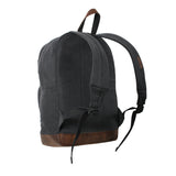 Vintage Black Canvas Teardrop Backpack