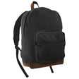 Vintage Black Canvas Teardrop Backpack