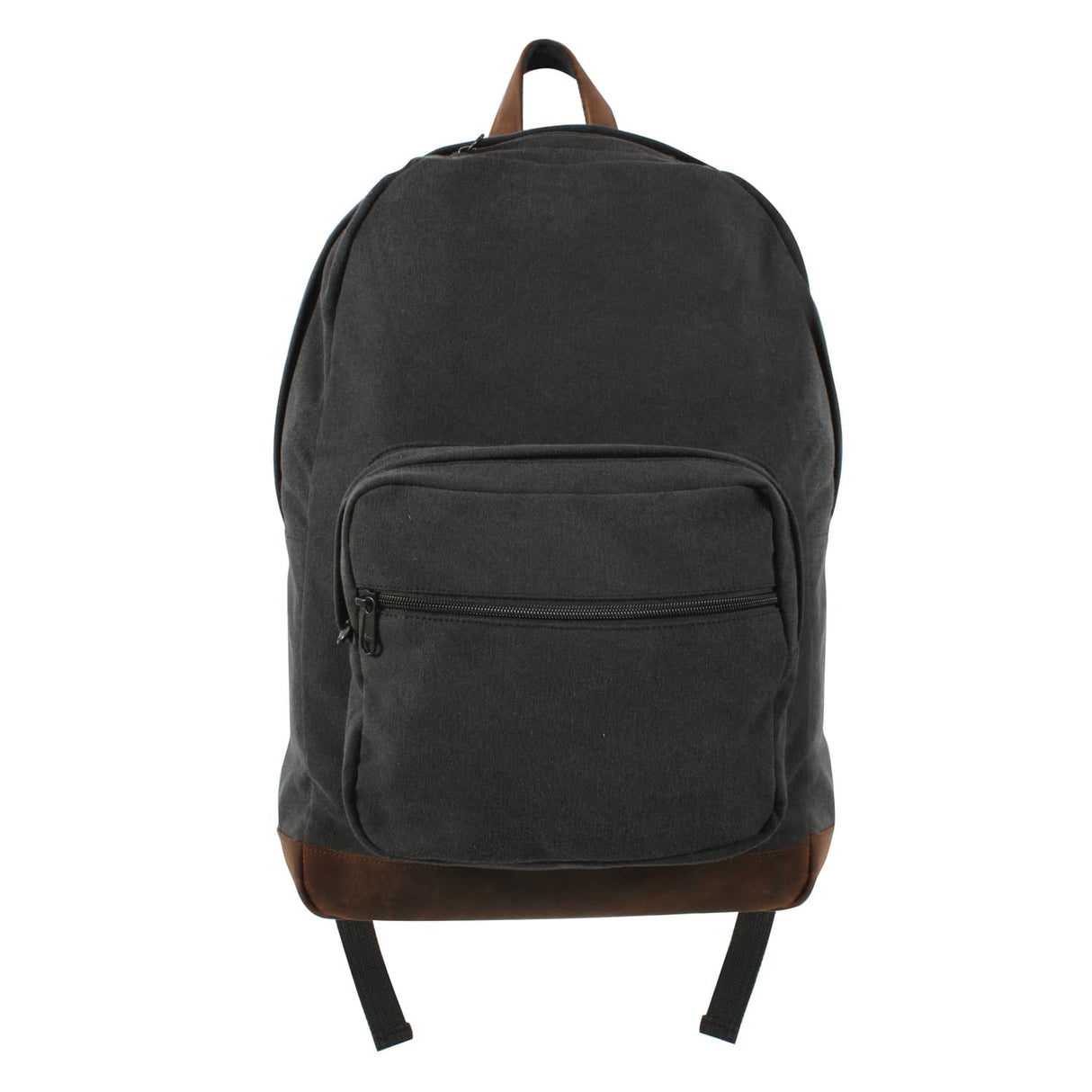 Vintage Black Canvas Teardrop Backpack