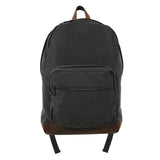 Vintage Black Canvas Teardrop Backpack
