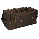 Vintage Brown Heavyweight Canvas Weekender Duffle Bag