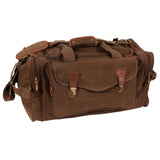 Vintage Brown Heavyweight Canvas Weekender Duffle Bag