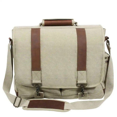 Vintage Leather and Canvas Pathfinder Messenger Bag