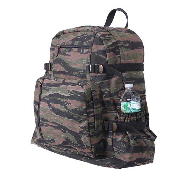 バッグ Camo Tiger Canvas Backpack Vintage Tiger Stripe Camouflage Jumbo Canvas Backpack