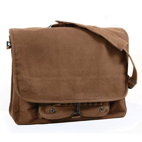 Vintage Brown Canvas Paratrooper Messenger Bag