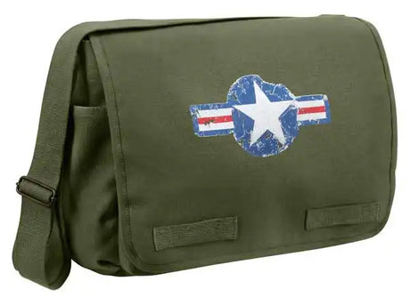 Vintage Army Air Corp Olive Drab Messenger Bag