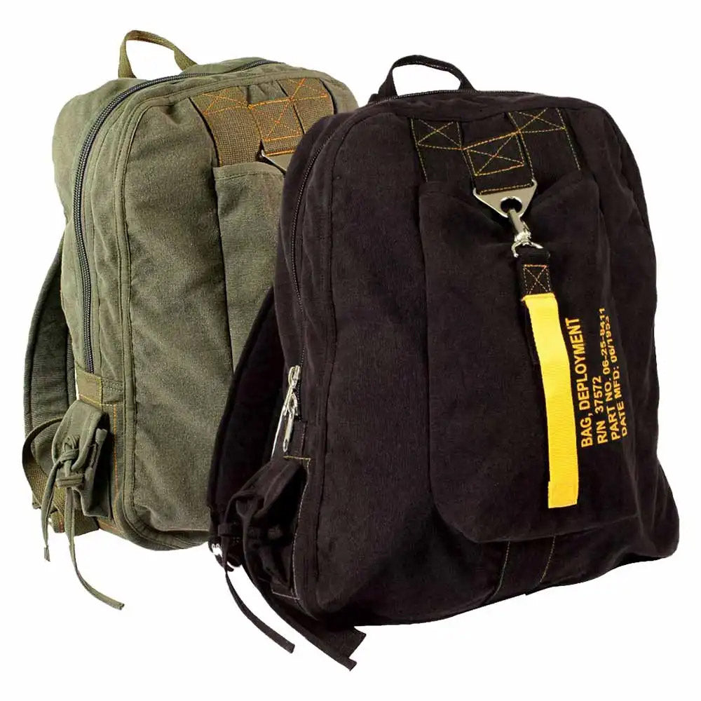 Vintage Canvas Backpack Flight Bag