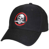 Black Skull and Knife Baseball Cap