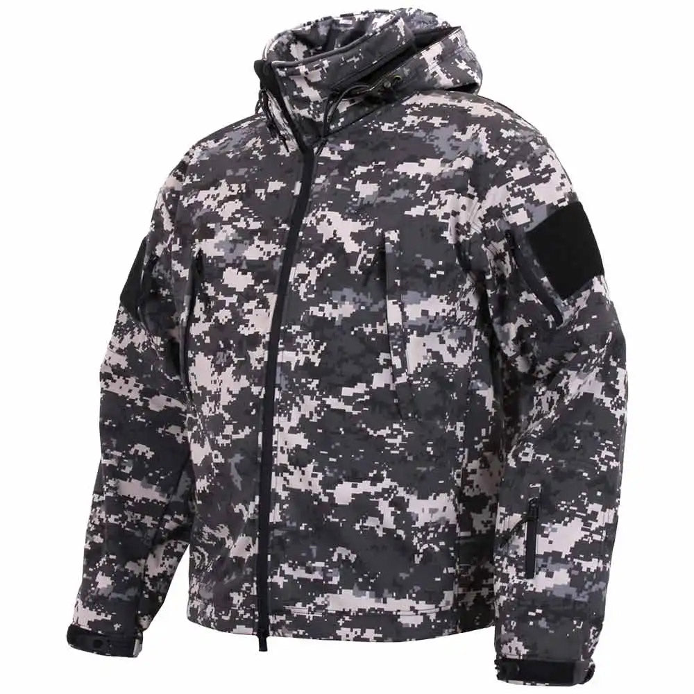 【カンティス着用似】digital camo double zip Spec Ops Subdued Urban Digital Soft Shell Jacket