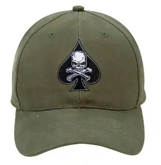 Olive Drab Death Spade Military Baseball Cap