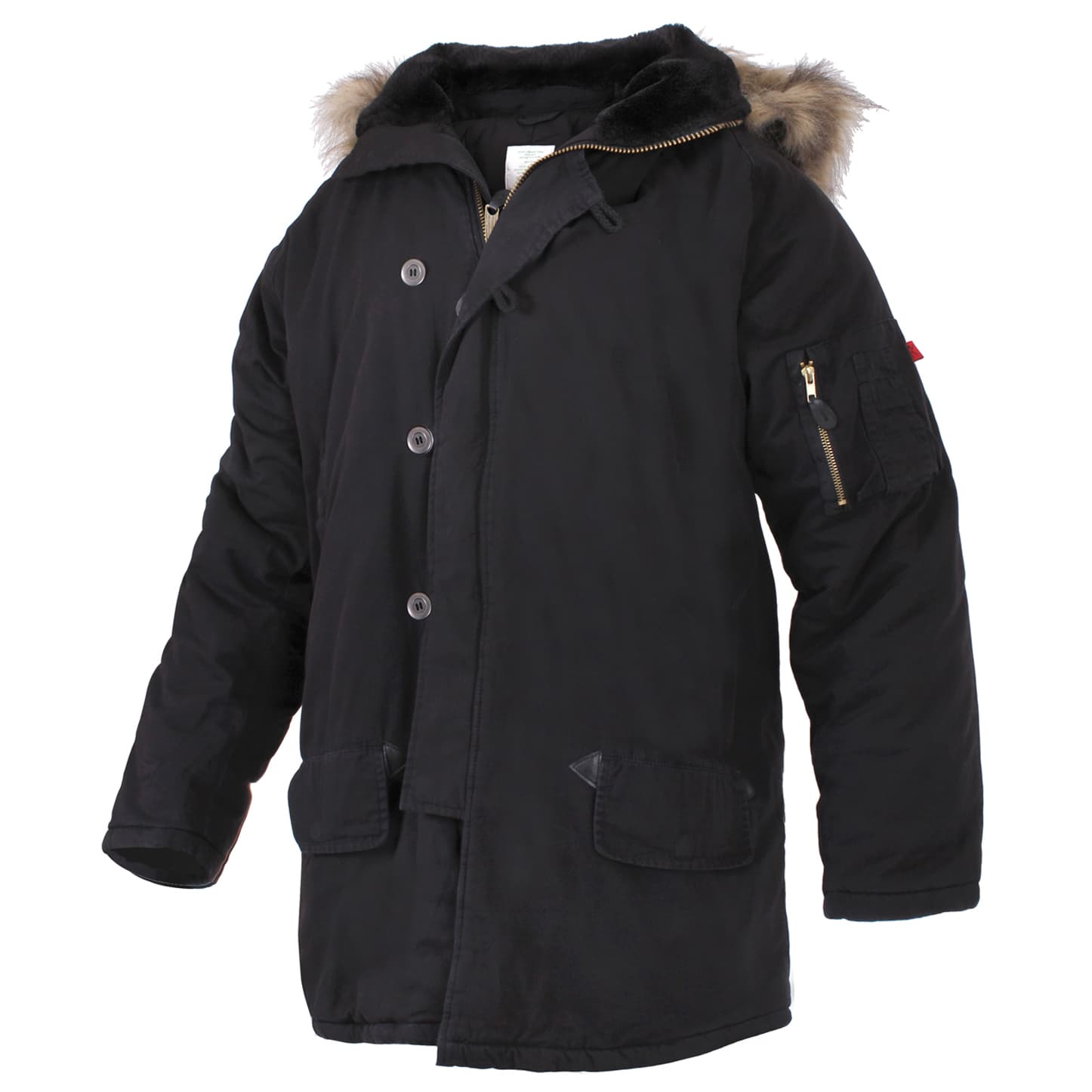 ジャケット・アウター archive N-3b fur military coat y2k BLK Vintage Military N-3B Winter Parka