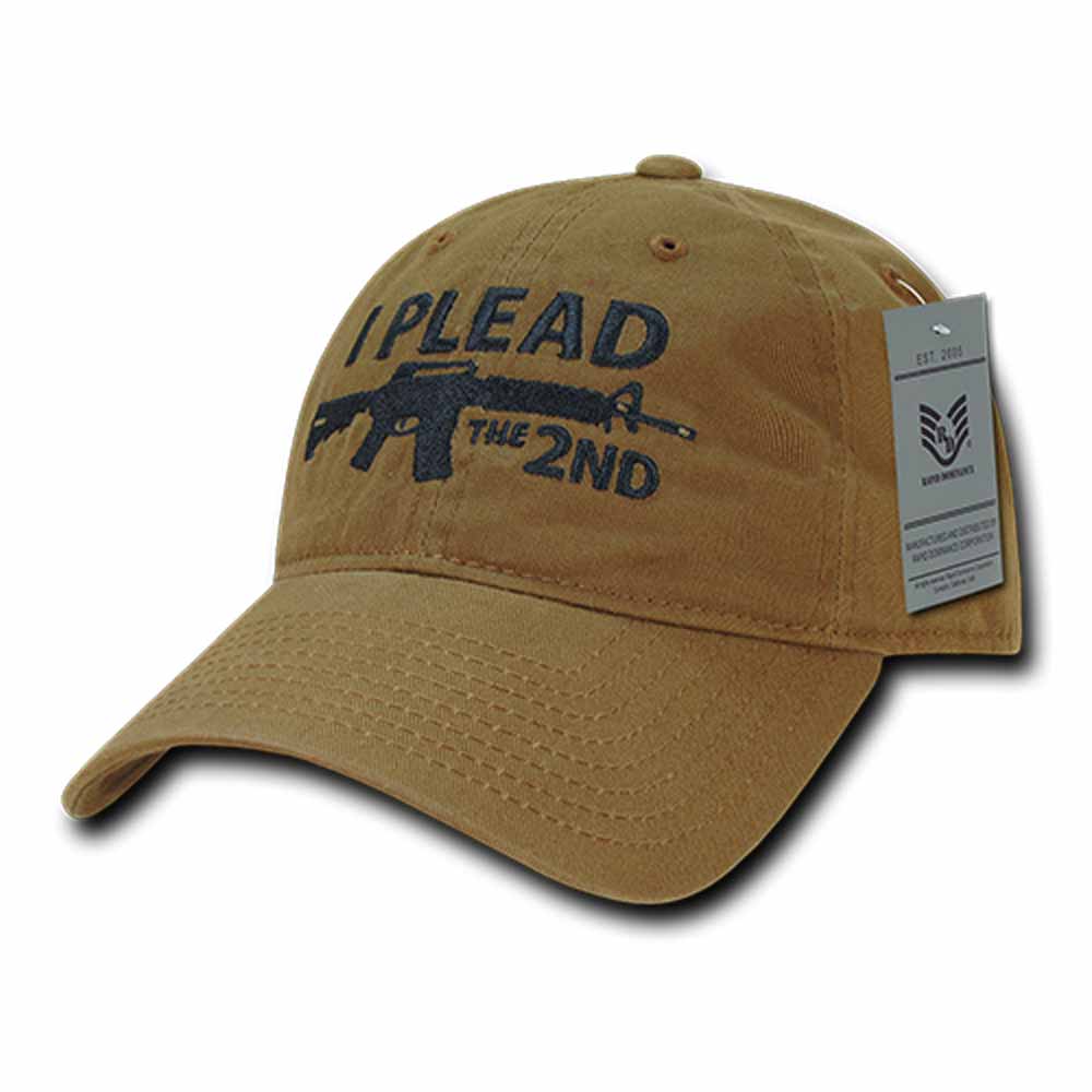 I Plead The 2nd Baseball Hat by Rapdom