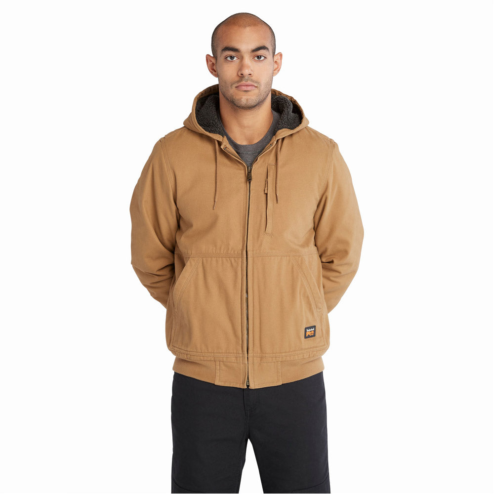 Timberland PRO Gritman Fleece-Lined Men's Hooded Canvas Jacket