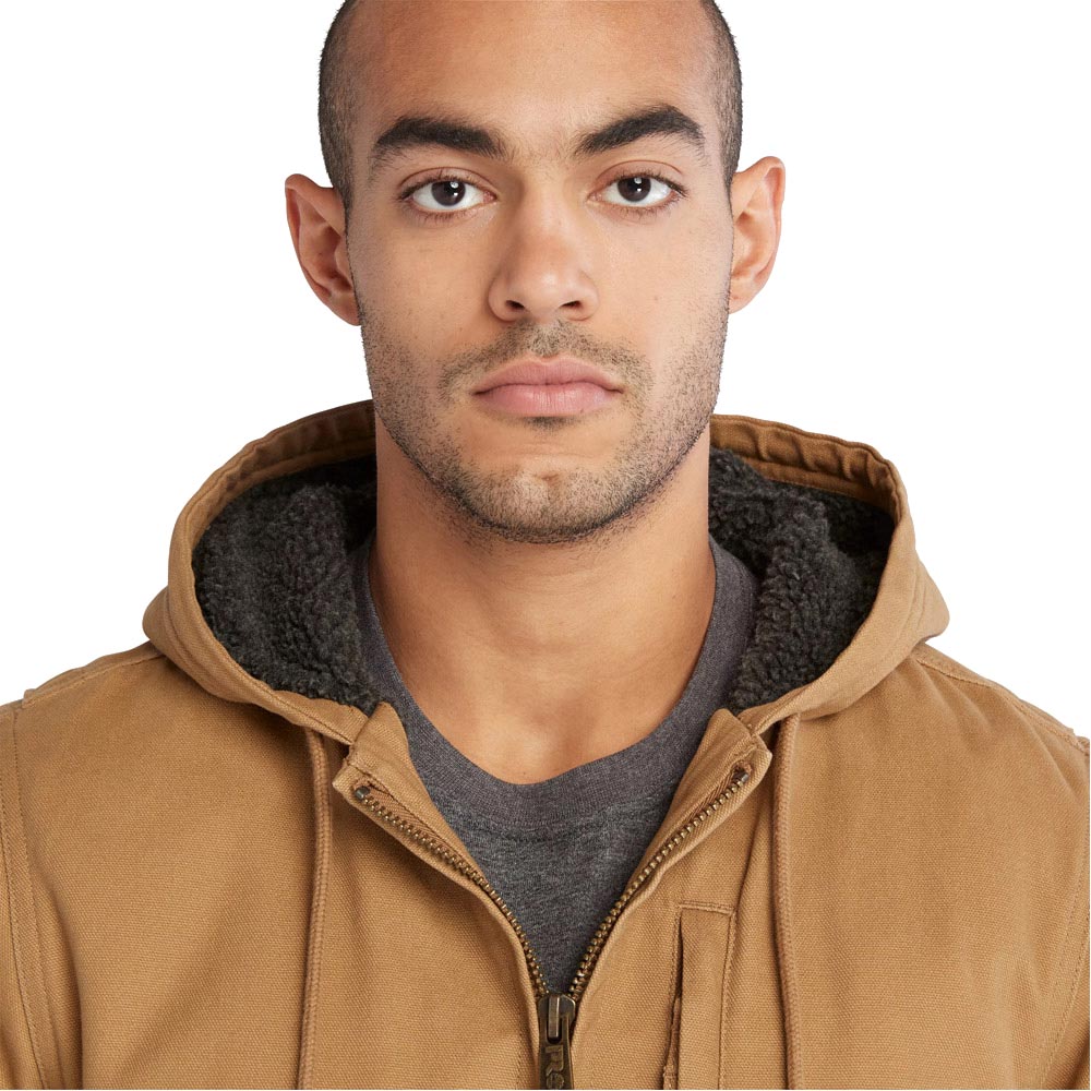 Timberland PRO Gritman Fleece-Lined Men's Hooded Canvas Jacket