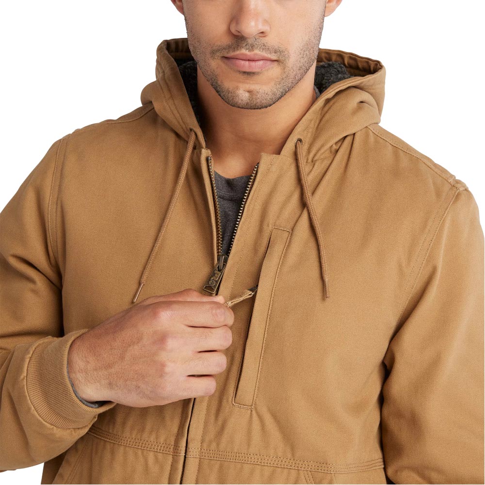 Timberland PRO Gritman Fleece-Lined Men's Hooded Canvas Jacket