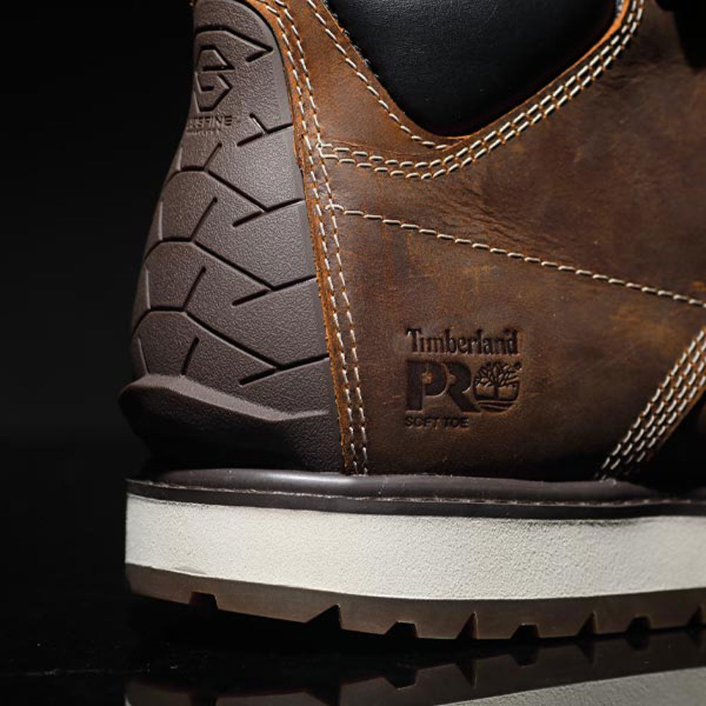 Timberland Pro Irvine Brown 6-Inch Moc Toe Wedge Work Boot