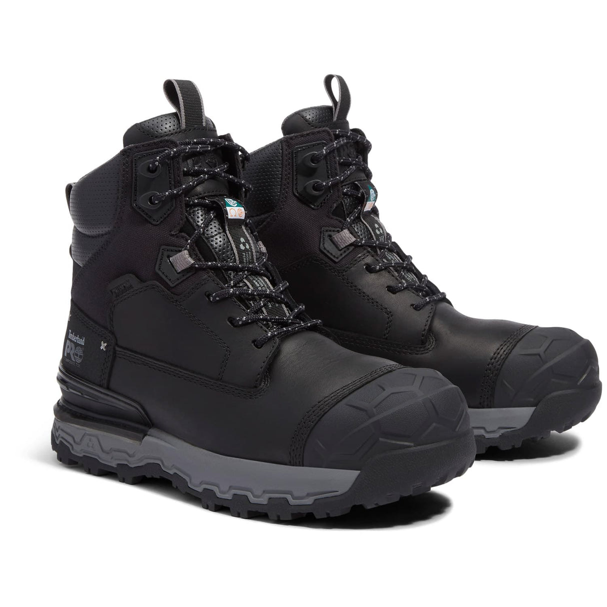 Timberland Pro Boondock Ultralight Puncture Resistant Black Safety Toe Mid Waterproof Men's Work Boot