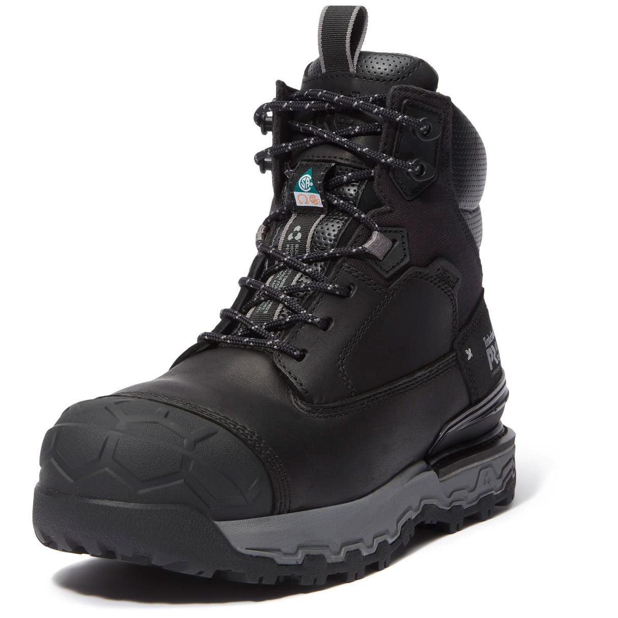 Timberland Pro Boondock Ultralight Puncture Resistant Black Safety Toe Mid Waterproof Men's Work Boot