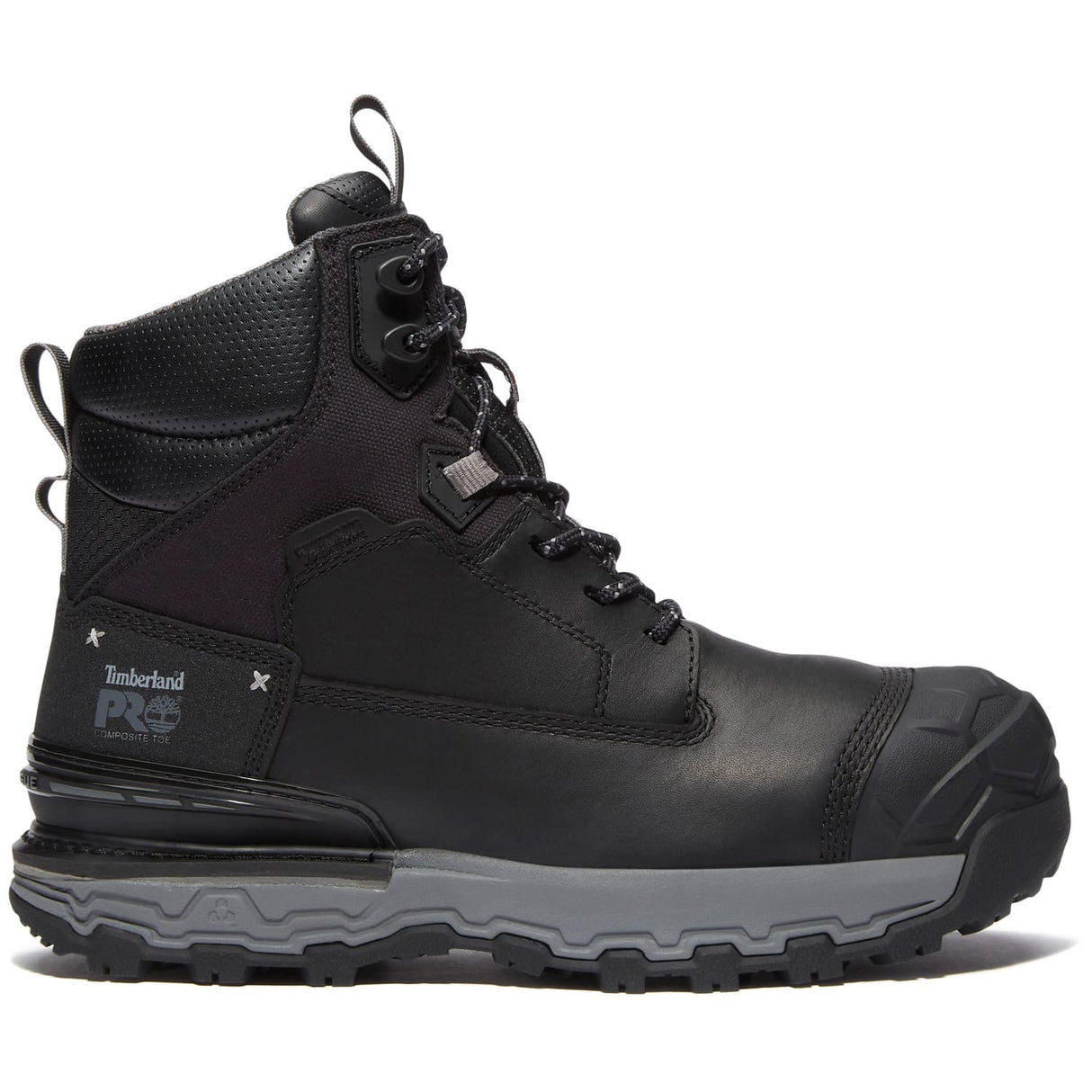 Timberland Pro Boondock Ultralight Puncture Resistant Black Safety Toe Mid Waterproof Men's Work Boot