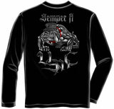 Marine Steel Bulldog Long Sleeve T-shirt