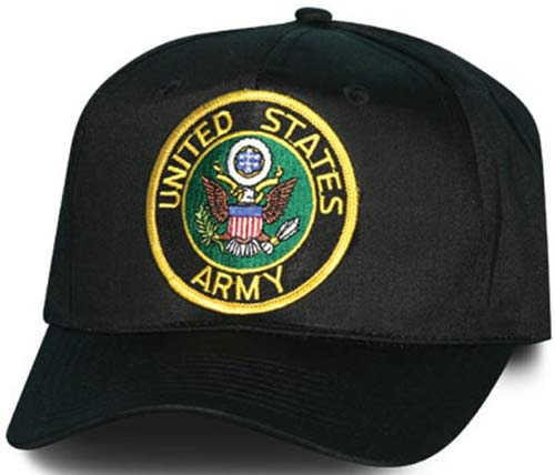 U.S. Army Black Baseball Cap