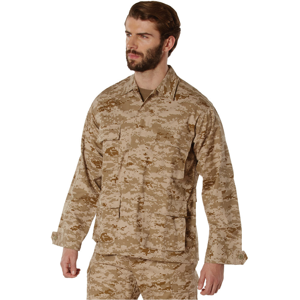 Basic Military Digital Camouflage BDU Shirt