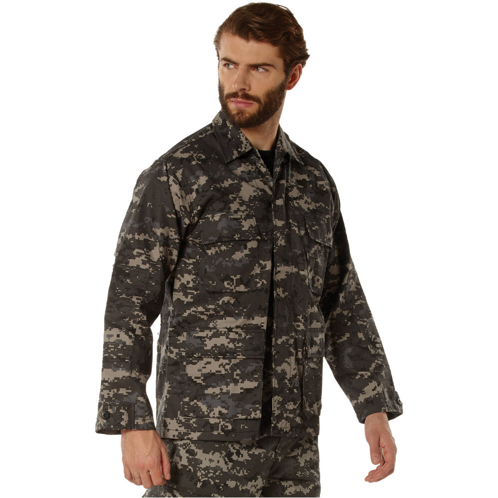 Basic Military Digital Camouflage BDU Shirt