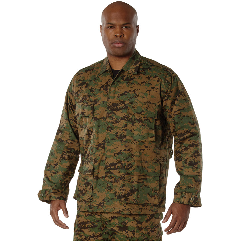 Basic Military Digital Camouflage BDU Shirt