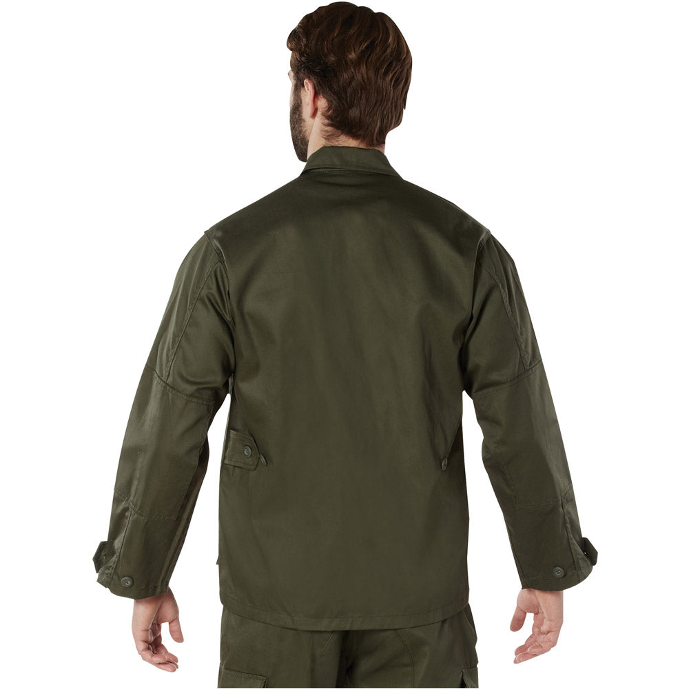 Basic Military Solid Color BDU Shirt