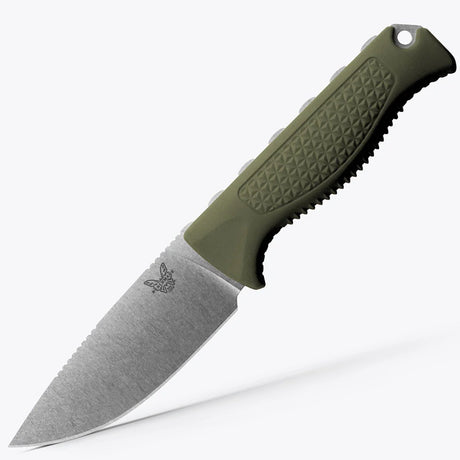 Benchmade Hunt 15006-01 Steep Country Fixed Blade Knife with 3.54 inch blade and Dark Olive Handle