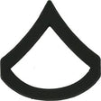 Black Metal Rank Private First Class E-3 Army Insignia