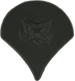 Black Metal Rank Specialist E-4 Army Insignia