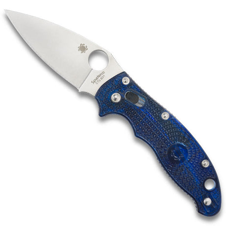 Spyderco Manix 2 Translucent Blue 3.37-inch Knife C101PBL2