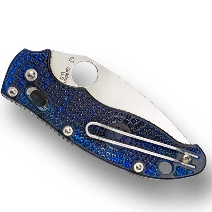 Spyderco Manix 2 Translucent Blue 3.37-inch Knife C101PBL2