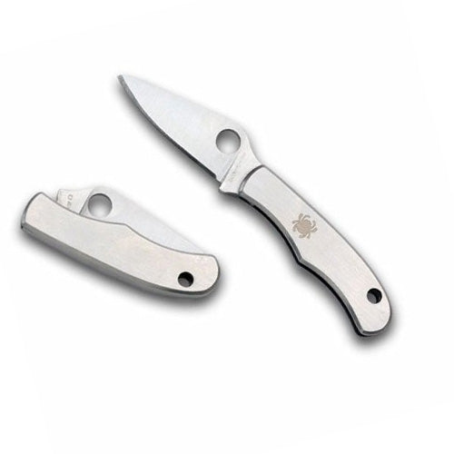 Spyderco Bug SS Plain Edge Pocket Knife - C133P