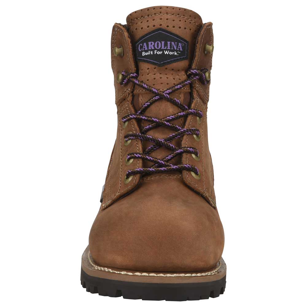 Carolina Parthenon Womens 6-Inch Brown Composite Toe Waterproof Work Boot