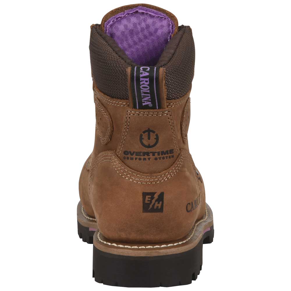 Carolina Parthenon Womens 6-Inch Brown Composite Toe Waterproof Work Boot