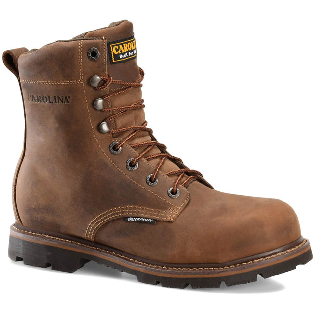 CA3057 45degree Carolina Installer 8 inch Soft Toe Waterproof Mens Work Boot