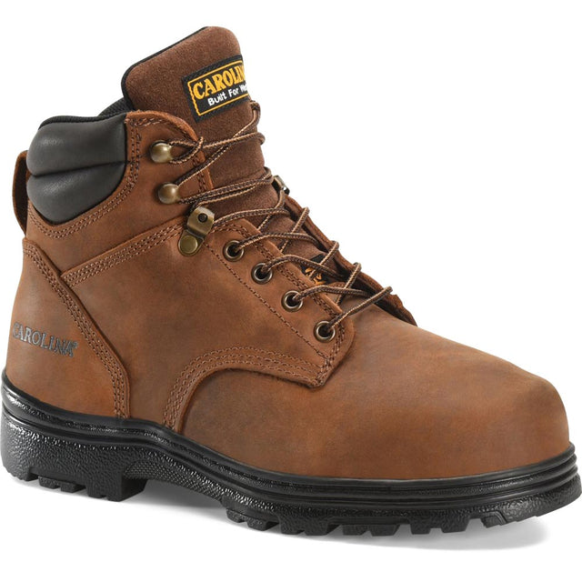 Carolina CA3527 6 Inch Brown Broad Toe Internal Metguard Work Boots