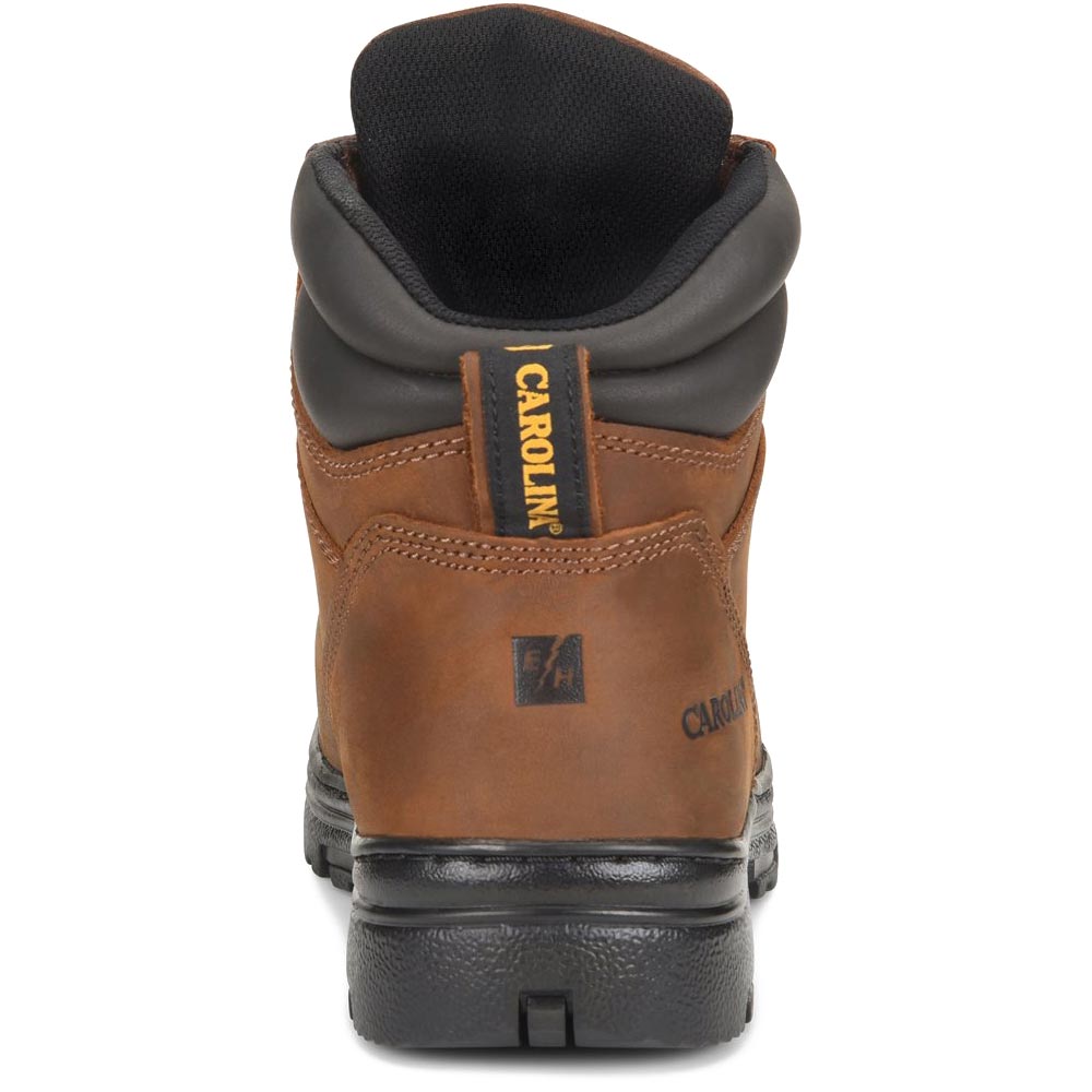 Carolina CA3527 6 Inch Brown Broad Toe Internal Metguard Work Boots