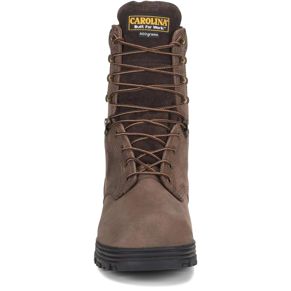 Carolina CA3534 8 Inch Brown Steel Toe Waterproof Insulated Work Boots