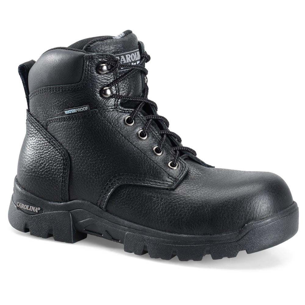 Carolina Basic Black 6-Inch Waterproof Composite Toe Work Boot