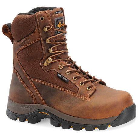 Carolina Quad 8-Inch Brown 800G Composite Toe Work Boot